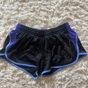 Nike Dri Fit Running shorts, Size: Medium, Color: Black and Purple